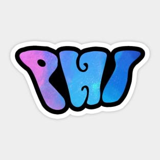 Phi Hippie Sticker